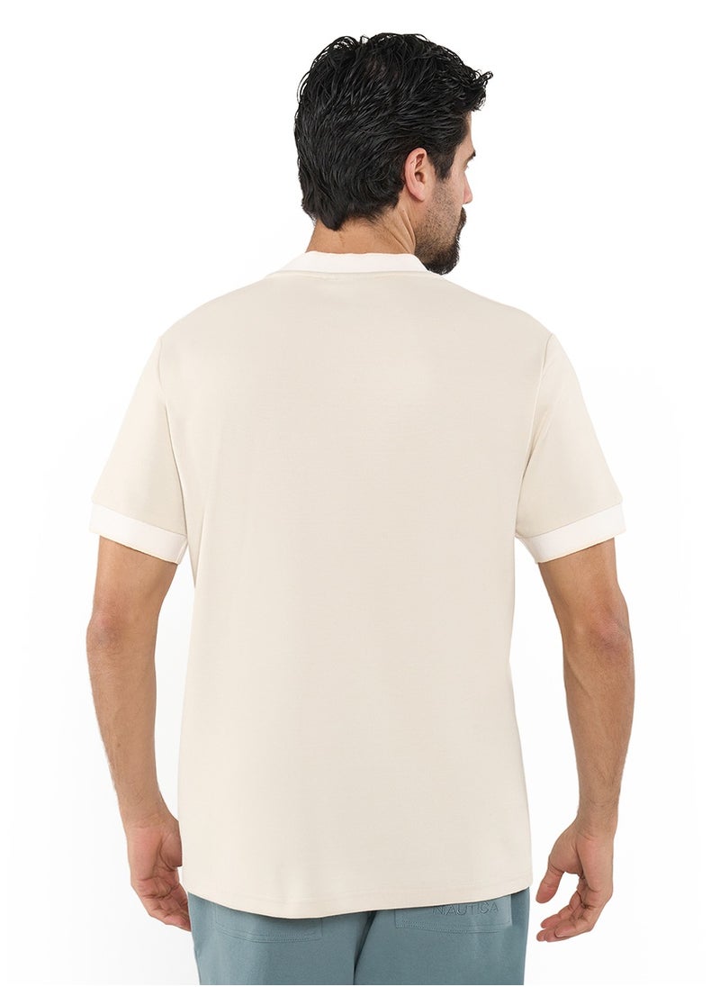 NAUTICA - Essential Regular Fit Cotton Blend Logo Crew Neck T-shirt - Image 1