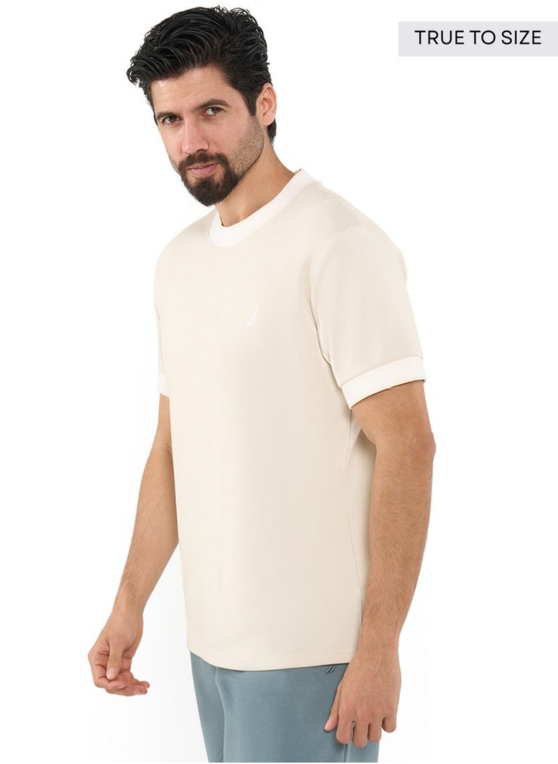 NAUTICA - Essential Regular Fit Cotton Blend Logo Crew Neck T-shirt - Image 1