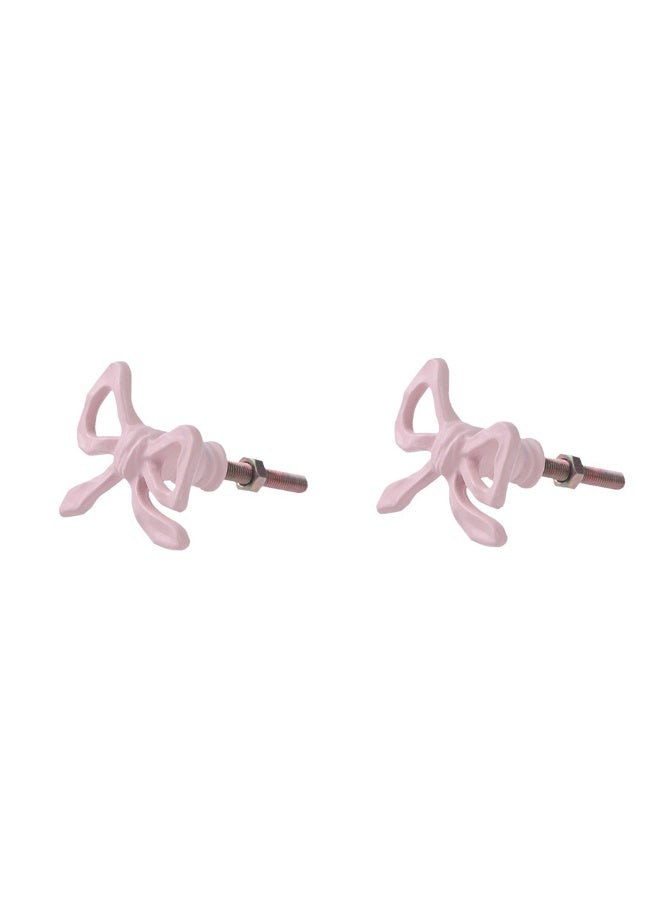 مقبضان لخزانة الملابس على الطراز الفرنسي باللون الوردي، قوي ومقاوم للصدأ، مناسب لخزائن الملابس والأدراج وما إلى ذلك. - Image 2