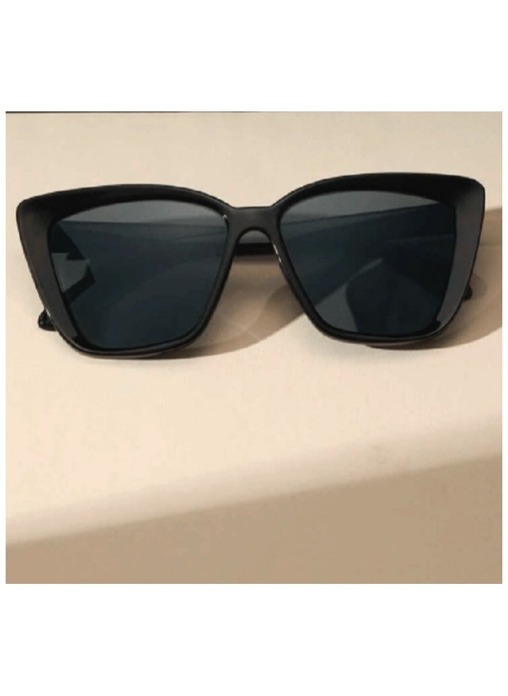 Shein 1 Pair Retro Black Classic Big Cat Eye Fashion Glasses, Fashion Accessory  - Image 3