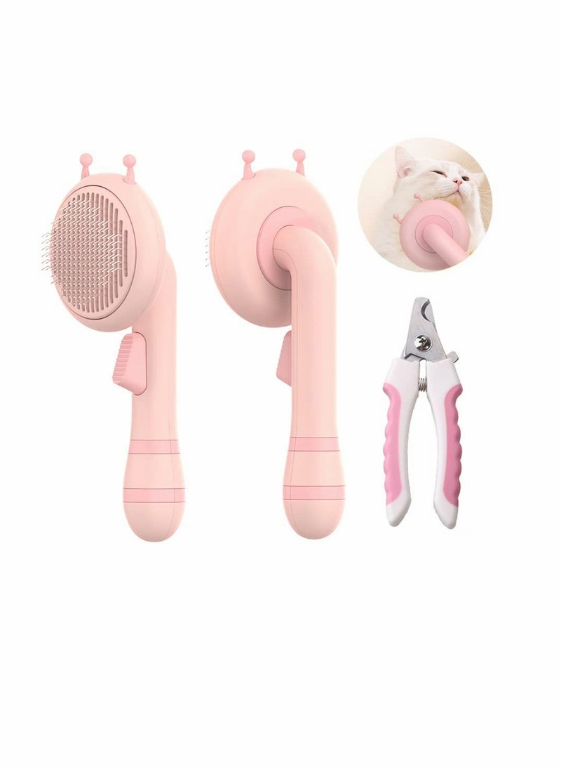 Excefore Pet Comb In Addition To Floating Hair Comb One Key Fading Self Cleaning Comb - Image 1