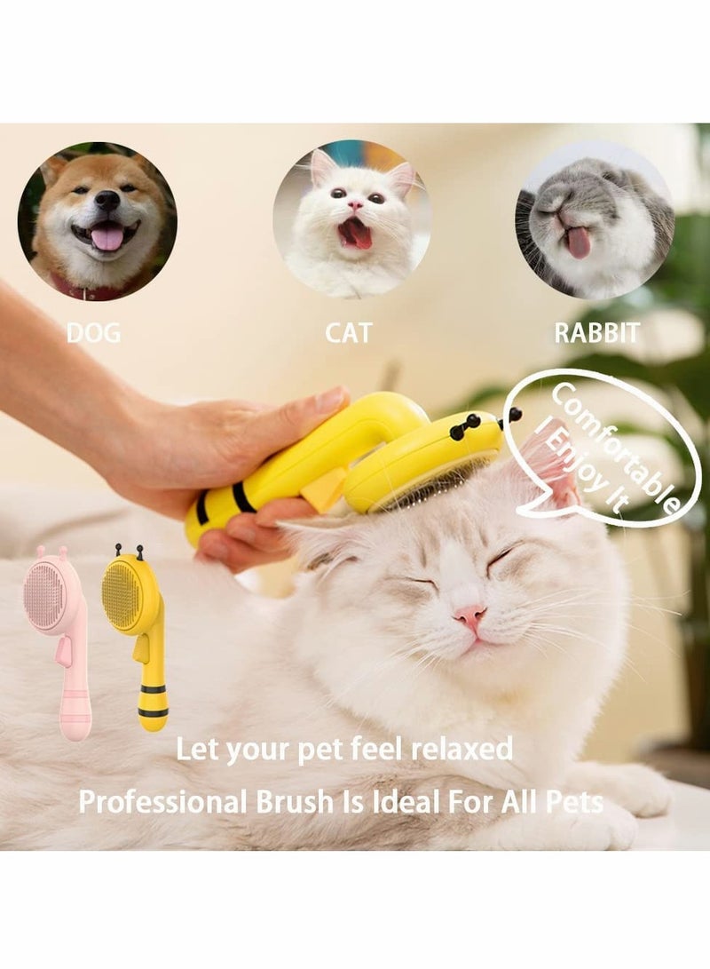 Excefore Pet Comb In Addition To Floating Hair Comb One Key Fading Self Cleaning Comb - Image 5