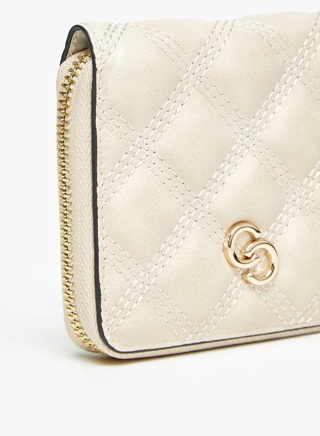 Celeste Women Quilted Small Zip Around Wallet