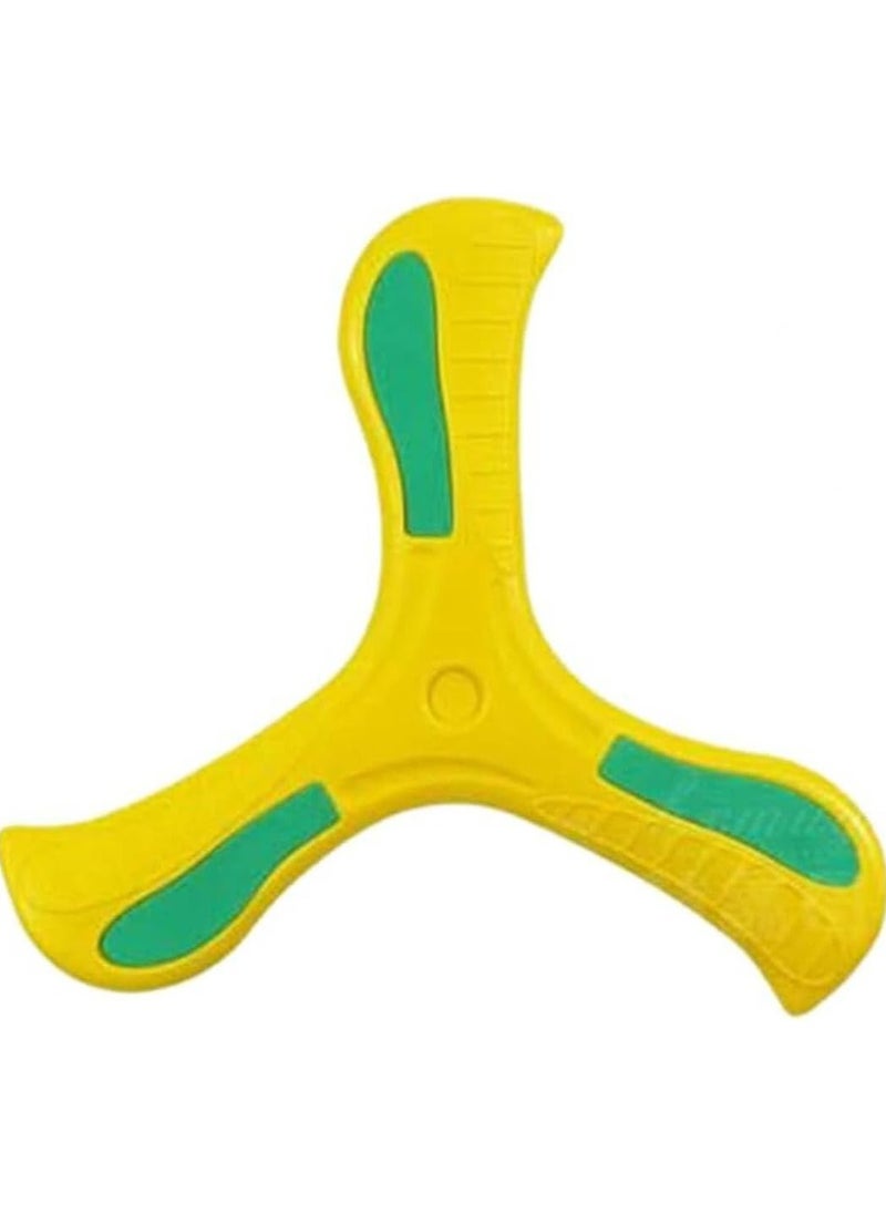 Festive Gallery - Boomerang Easy to Throw Three-leaf Cross Colorful Soft Foam Design (Yellow) - Image 1