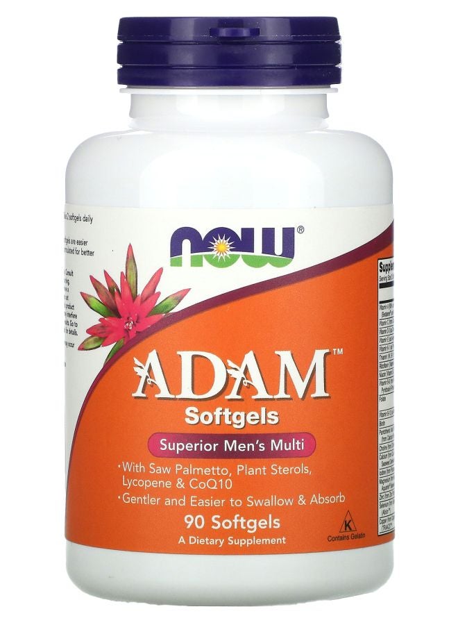 now أدام سوبرير مكملات متعددة للرجال 90 كبسولة لينة