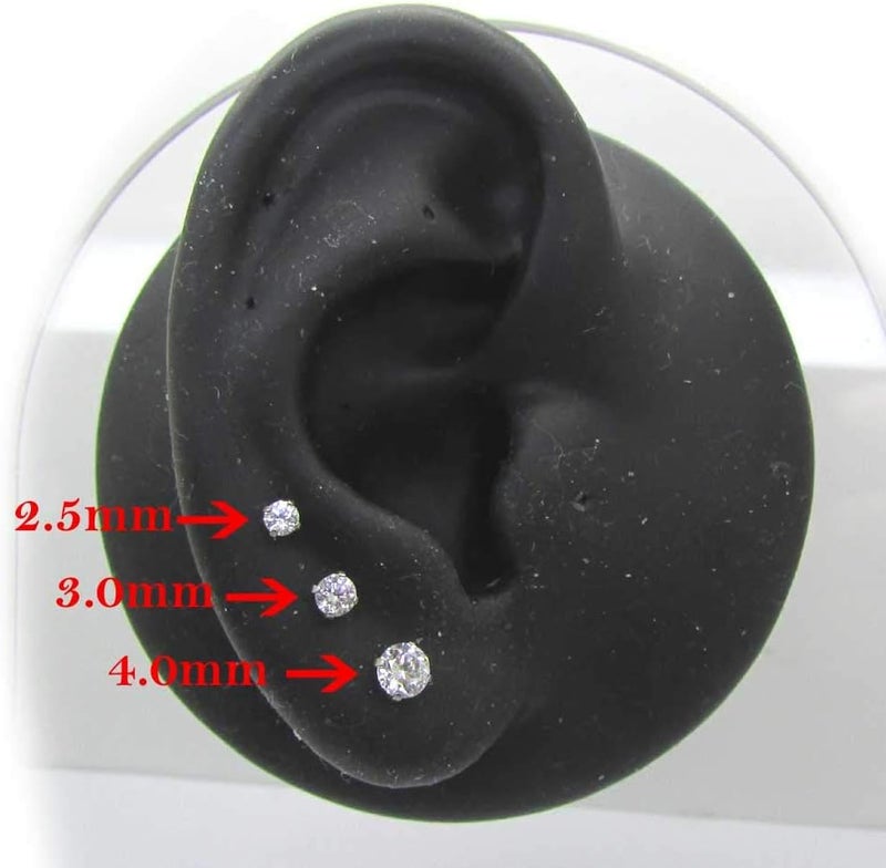 NewkeepsR 20g/18g/16g G23 Titanium Press Fit Threadless Push Pop in Labret Lip Monroe Tragus Earring Stud Piercing - Image 5