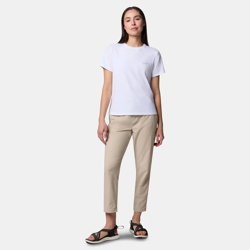 Columbia White Women's Sun Trek II T-Shirt for Women | Best Price UAE