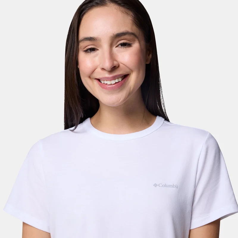 Columbia White Women's Sun Trek II T-Shirt for Women | Best Price UAE