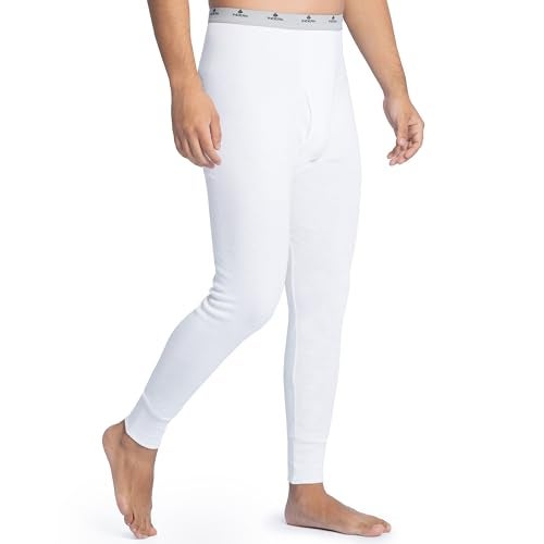 Indera Men's Cotton Rib Knit Thermals Long Johns Underwear Pant, White, 3X - Image 5