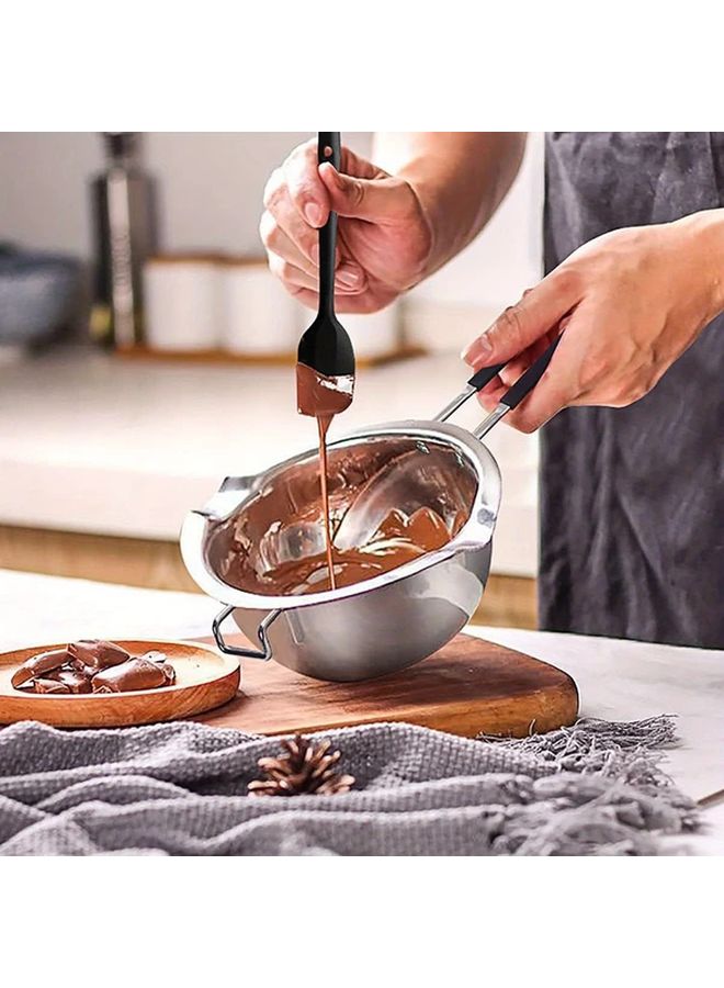 Stainless Steel Double Boiler Pot 600ml For Melting Chocolate Candy Wax Candle Soap - Image 2