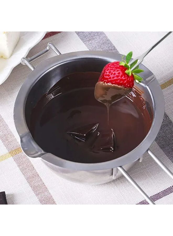 Stainless Steel Double Boiler Pot 600ml For Melting Chocolate Candy Wax Candle Soap - Image 5