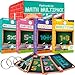 QUOKKA Math Flash Cards for Kids Ages 48 Addition and Subtraction Multiplication and Division Games for Kids 57 278 DoubleSided Flashcards for Studying Large Bold Fonts Flash Card Rings - Image 2