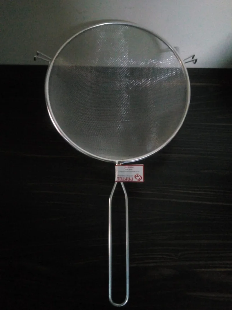5DM Metal Handle Tinned Flour - Milk - Sugar - Legumes Strainer 22 cm