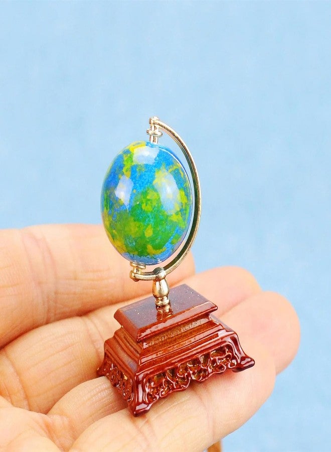 RillyRellow Miniature Globe, Dollhouse 1:12 Scale Globe, Tiny Terrestrial Globe Model, for Mini Dollhouse Decorating, Furniture DIY Decortion - Image 2