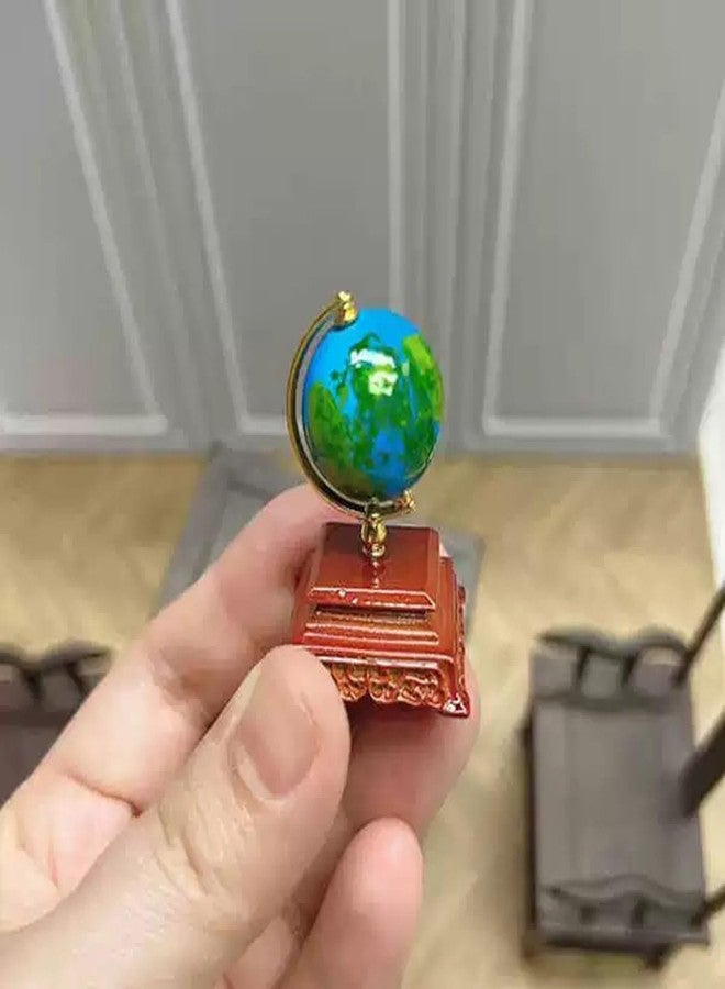 RillyRellow Miniature Globe, Dollhouse 1:12 Scale Globe, Tiny Terrestrial Globe Model, for Mini Dollhouse Decorating, Furniture DIY Decortion - Image 3