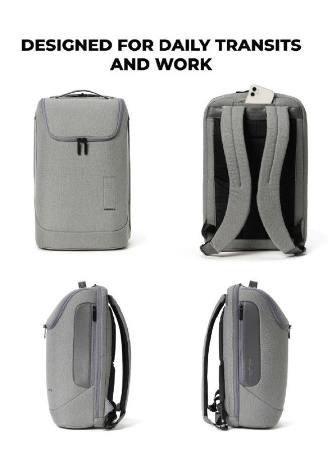 Mokobara - MOKOBARA The Transit Backpack 30L Premium Polyester 15.6" Unisex Multipurpose Laptop Backpack (Seize The Gray) - Image 1