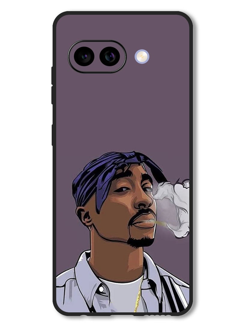 Theodor Case Compatible with Google Pixel 9A Protection Shockproof Bumper Cover Tupac - Image 1