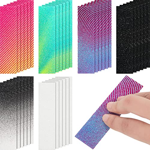 Gersoniel 36 Pcs Gradient Style Anxiety Sensory Stickers Mental Health Stickers Mindfulness Fidget Textured Strips Toys Adhesive Tactile Calm Relief Items for Adults School Counselor Office, 6 Styles - Image 1