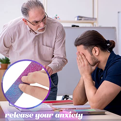 Gersoniel 36 Pcs Gradient Style Anxiety Sensory Stickers Mental Health Stickers Mindfulness Fidget Textured Strips Toys Adhesive Tactile Calm Relief Items for Adults School Counselor Office, 6 Styles - Image 5