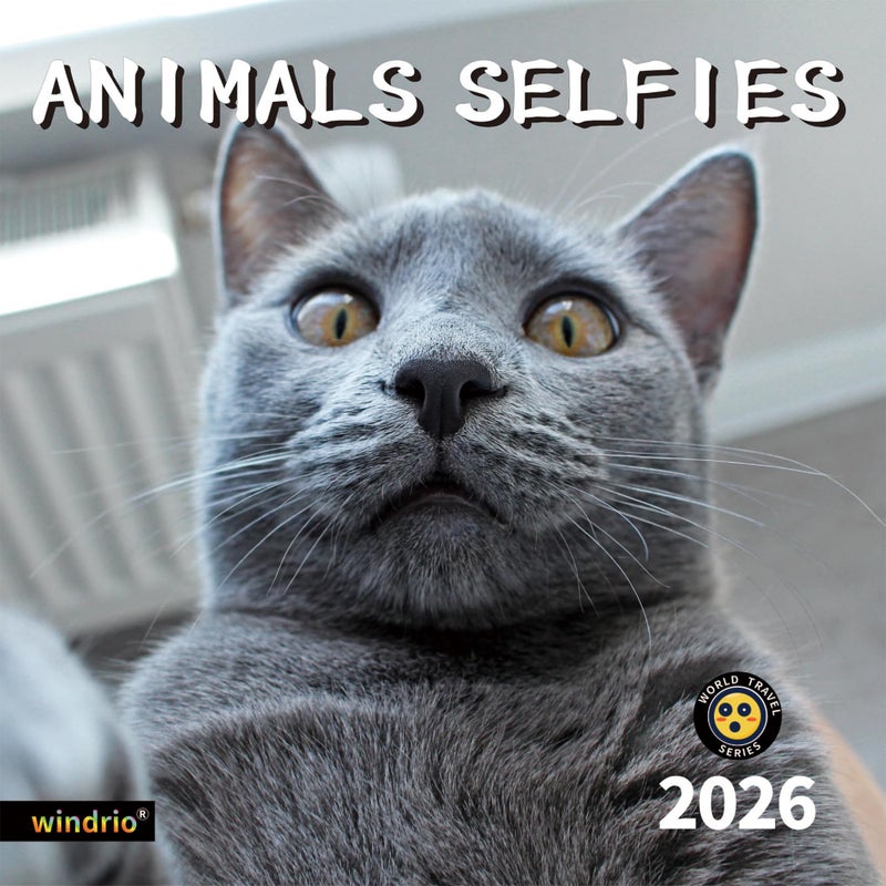 windrio 2026 Wall Calendar,Funny Calendar 2026, November 2025 - December 2026, Wall Calendar Funny Animal Memes, 12" x 24" Opened, Full Page 12 Months Thick Paper for Gift Calendar Organizing Planning - Image 1
