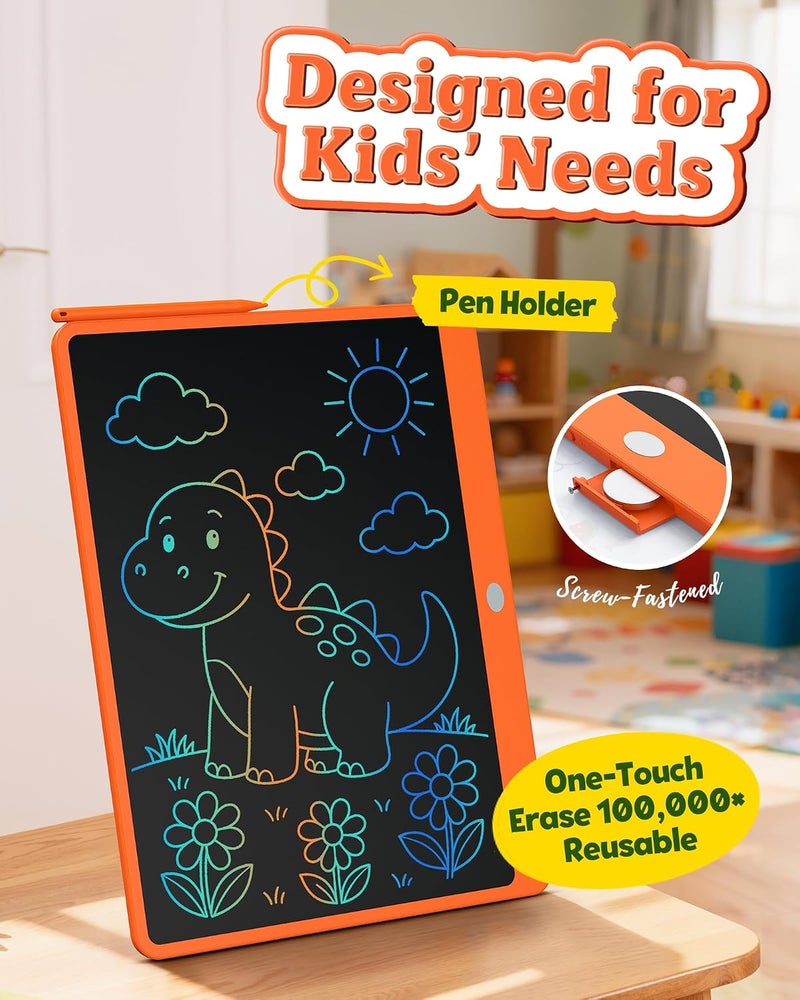 bravokids ألواح رسم مقاس 16 بوصة باللون البرتقالي - Image 4