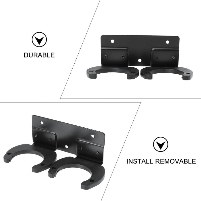 Dual Slot Iron Microphone Wall Mount Holder Anti Slip Support For KTV Stage Performance - Image 4