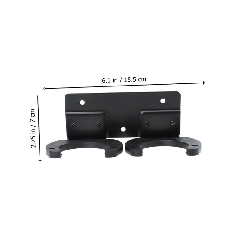 Dual Slot Iron Microphone Wall Mount Holder Anti Slip Support For KTV Stage Performance - Image 3