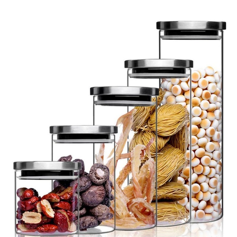Hemoton Airtight Glass Jar 350ml With Stainless Steel Lid For Kitchen Storage - Image 2