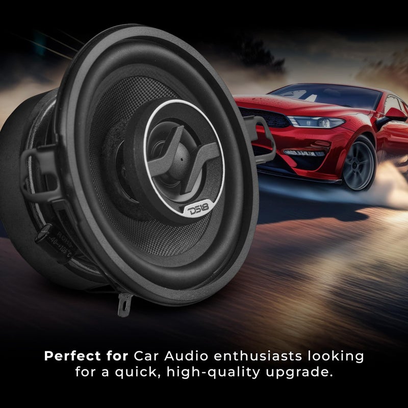 DS18 ZXI-3542 Full-Range 3.5" 2-Way Coaxial Speaker 4 Ohm - Car Audio Speakers Full Range, Easy Installation - Pair - Image 4