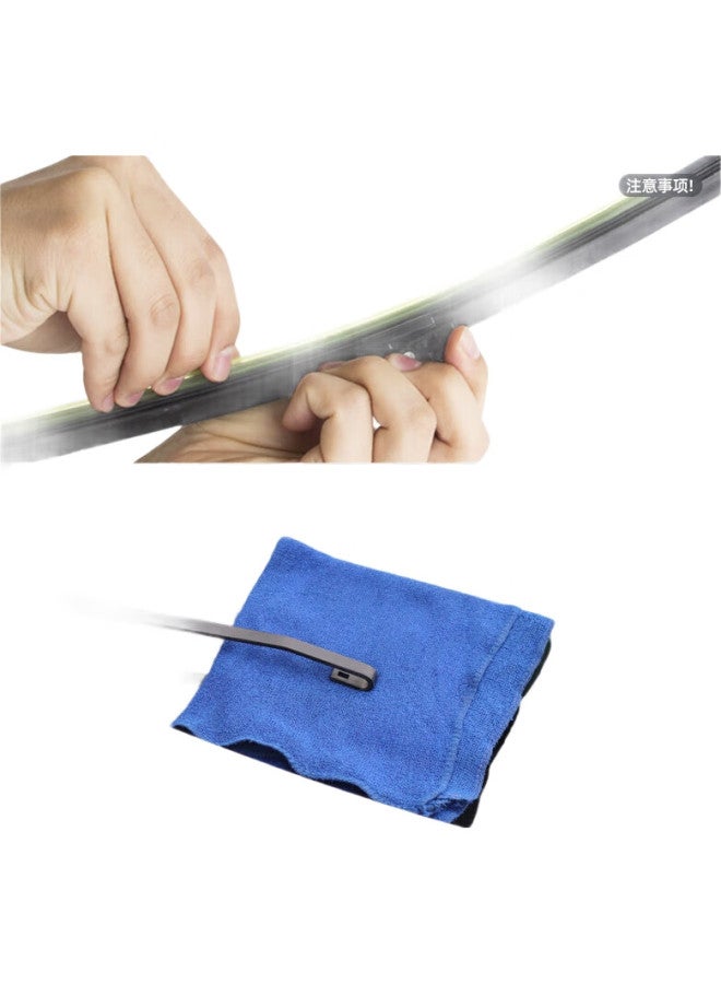 meisim Changan Univ Windshield Wiper Blade, Car Accessory, Specialized Boneless Silent Rubber Strip, Uni V-Wiper - Image 3