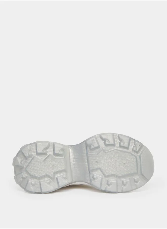 Styli Textured Chunky Sole Sneakers