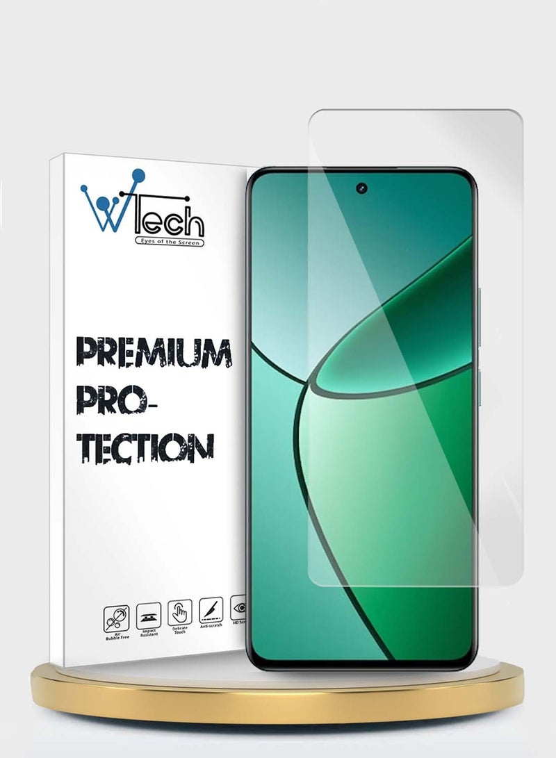 Wtech Realme 12+ / 12 Plus 5G 2024 Premium Series Curved Edges 9H 2.5D Tempered Glass Screen Protector (MSG9CN) - Clear - Image 1