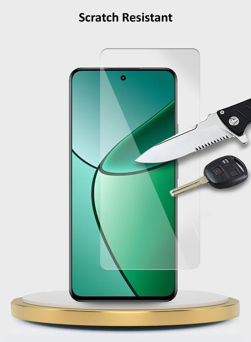 Wtech Realme 12+ / 12 Plus 5G 2024 Premium Series Curved Edges 9H 2.5D Tempered Glass Screen Protector (MSG9CN) - Clear - Image 3