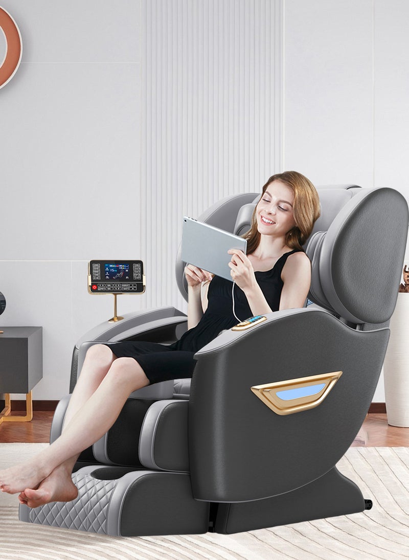 ETG Full Body Massage Chair Recliner, 8-Roller Fixed-Point Massage, Zero Gravity with Airbags, Bluetooth Speaker, AI Voice & LCD Touch Control - Image 2