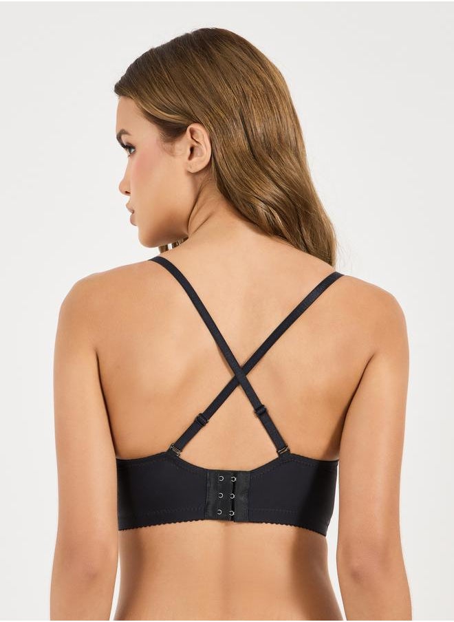 Styli - Padded Wired Corset Longline T-Shirt Bra - Image 1