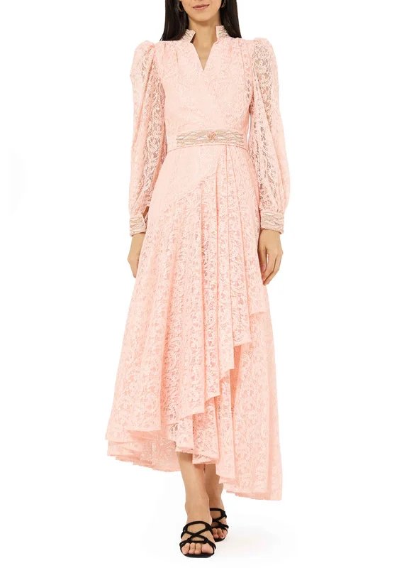 Amri Lace Asymmetrical Dress