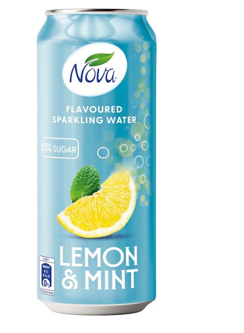 NOVA مياه فوارة بنكهة الليمون والنعناع - Image 1
