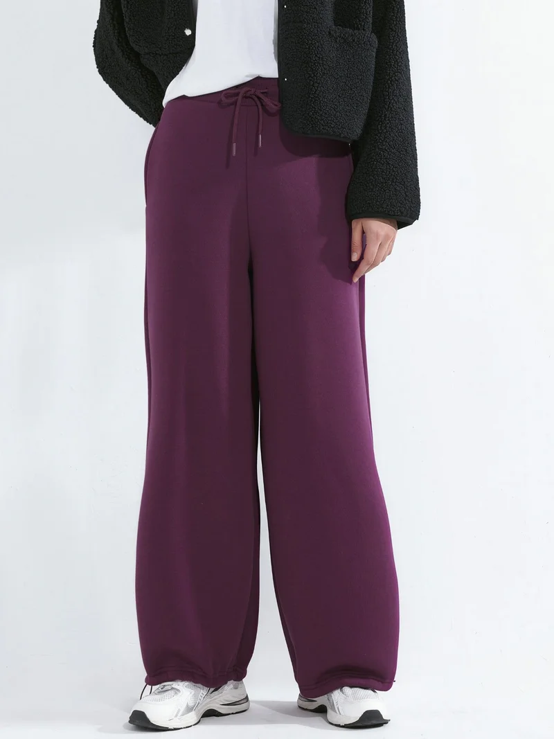 Barrel Fit Basic Raised Sweatpants