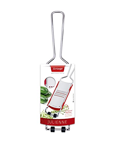 Triangle Julienne Grater with Removable Catcher - Ultra-Sharp Stainless Steel for Easy, Mess-Free Grating - Dishwasher Safe - Image 5