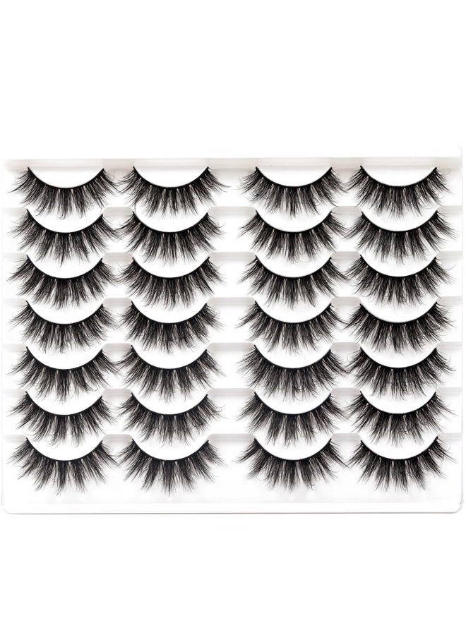 Fyonas Fluffy Lashes Wispy False Eyelashes Natural Look Volume & 3D Faux Mink Strip Lashes 15-18mm (815) - Image 5