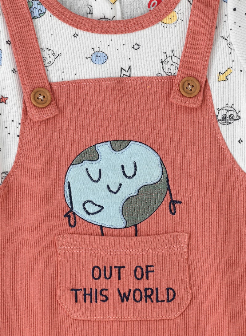 Printed long romper - Image 3