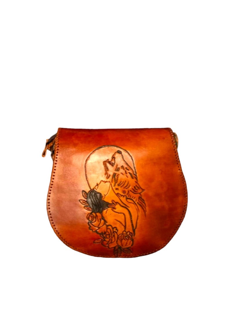 Sheer Fashionable Leather Crossbody Bag  - Image 1