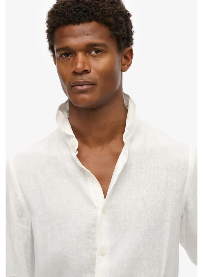 سوبر دراي قميص كتان بأكمام طويلة للعطلات