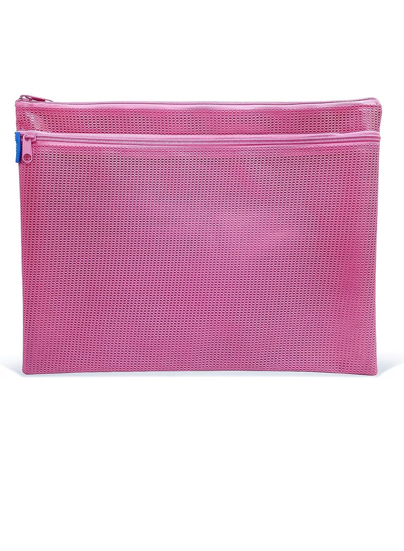 MAXI A4 DOUBLE ZIPPER BAG, Assorted Colour - Image 2