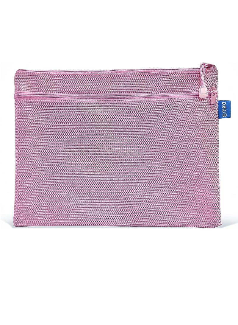 MAXI A4 DOUBLE ZIPPER BAG, Assorted Colour - Image 5