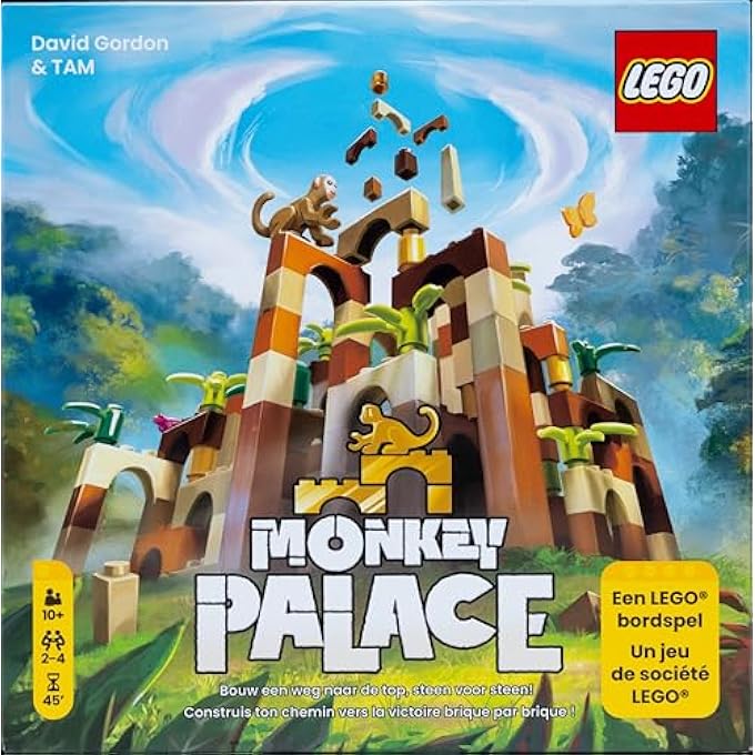 Dotted Games  Monkey Palace A Lego Board Game  Build your way to victory stone by stone Great family game to build ages 10 24 players - Image 1