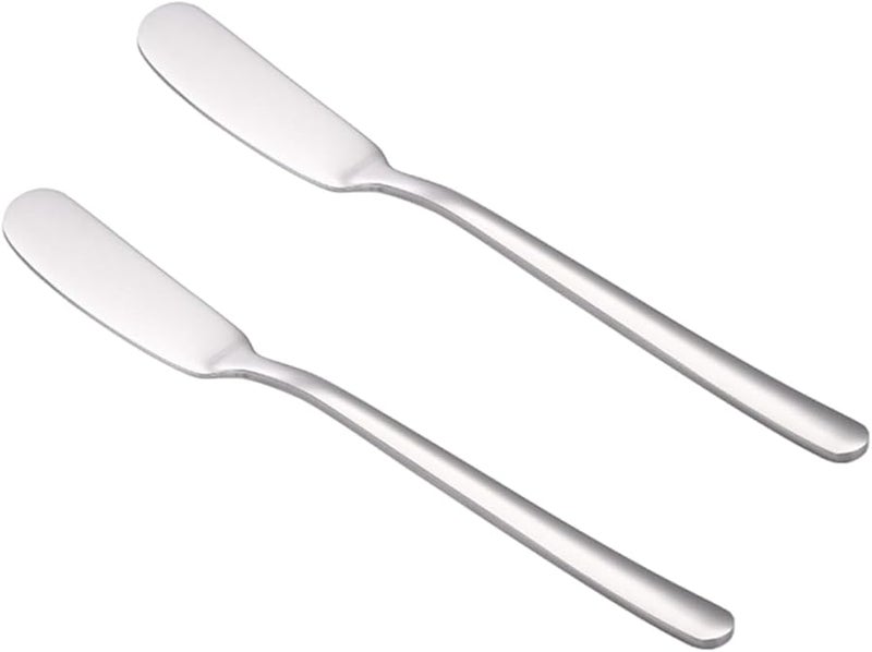 SECFOU 4pcs Stainless Steel Butter Knives for Cheese Cake Spreading Restaurant Catering - Image 5