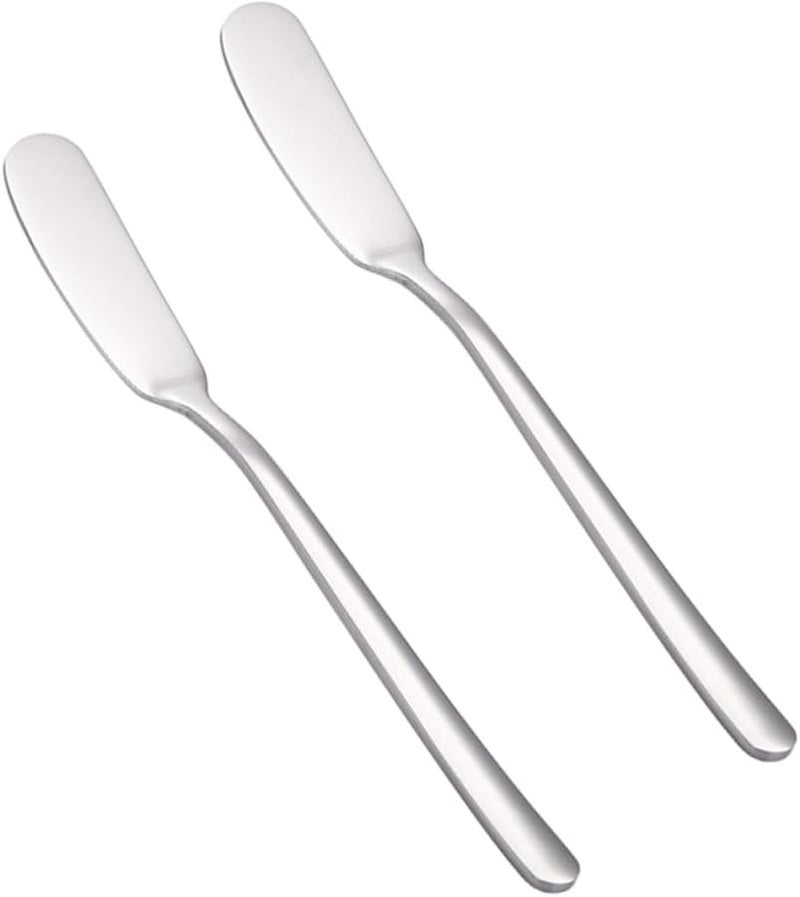 SECFOU 4pcs Stainless Steel Butter Knives for Cheese Cake Spreading Restaurant Catering - Image 4