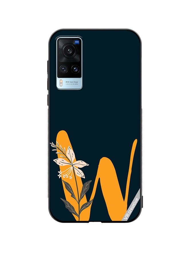 VR CREATIVE Protective Case Cover For Vivo X60 Alphabet W Design Multicolour - Image 1