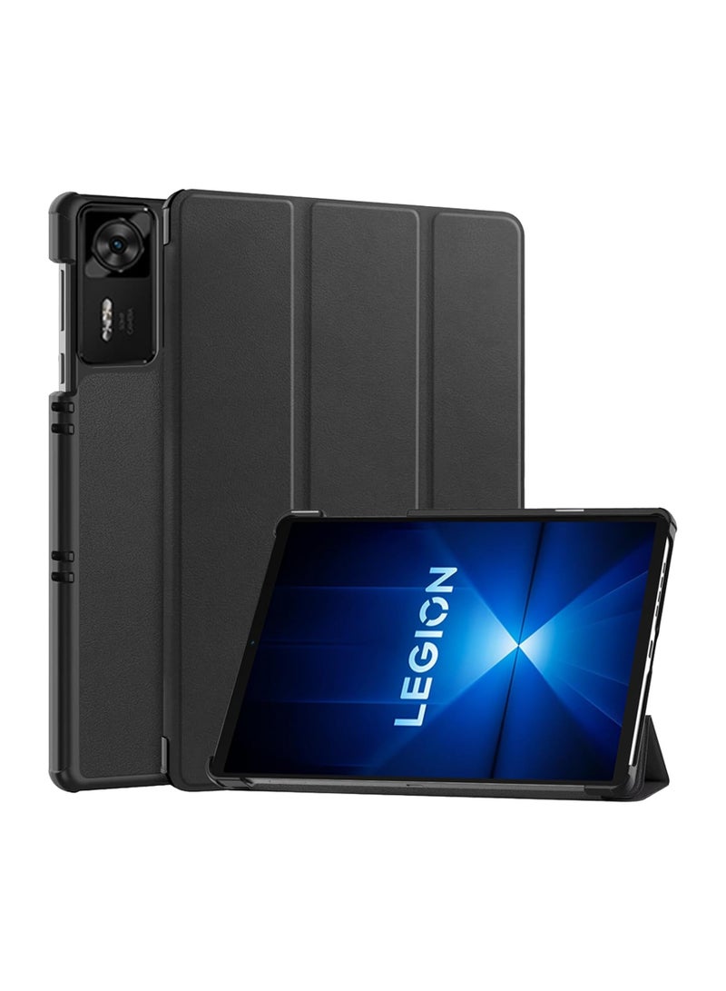 VKL Compatible with Lenovo Legion Y700 Gen 4 8.8 inch 2025 (TB322FC) Tri-Fold Smart Tablet Case, Hard PC Back Shell Slim Case Multi- Viewing Angles Stand Folio Cover (Black) - Image 1